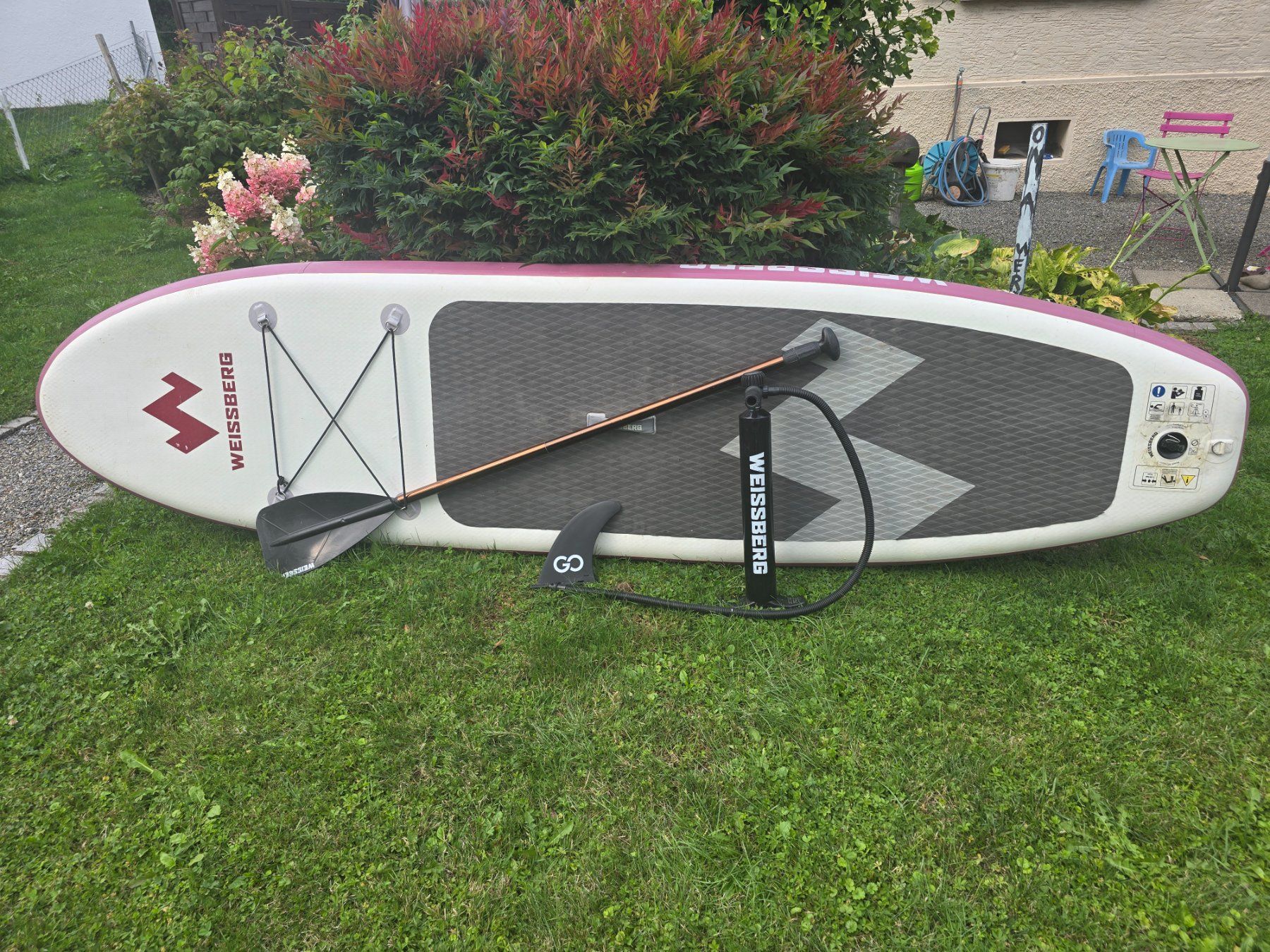 Surfboards & Schwimmbrette: Weissberg I-320 Stand Up Paddle Board - Neues Aufblasventil – Gebraucht aus Diepoldsau von komando2
