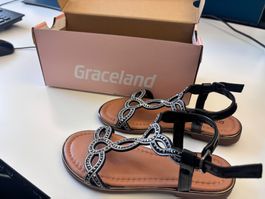 Graceland Sandalen schwarz Grösse 31 neu mit Karton