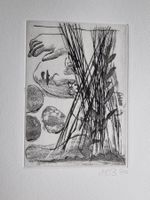 HEINRICH BINDER ORIGINAL RADIERUNG SIGNIERT DATIERT 1970