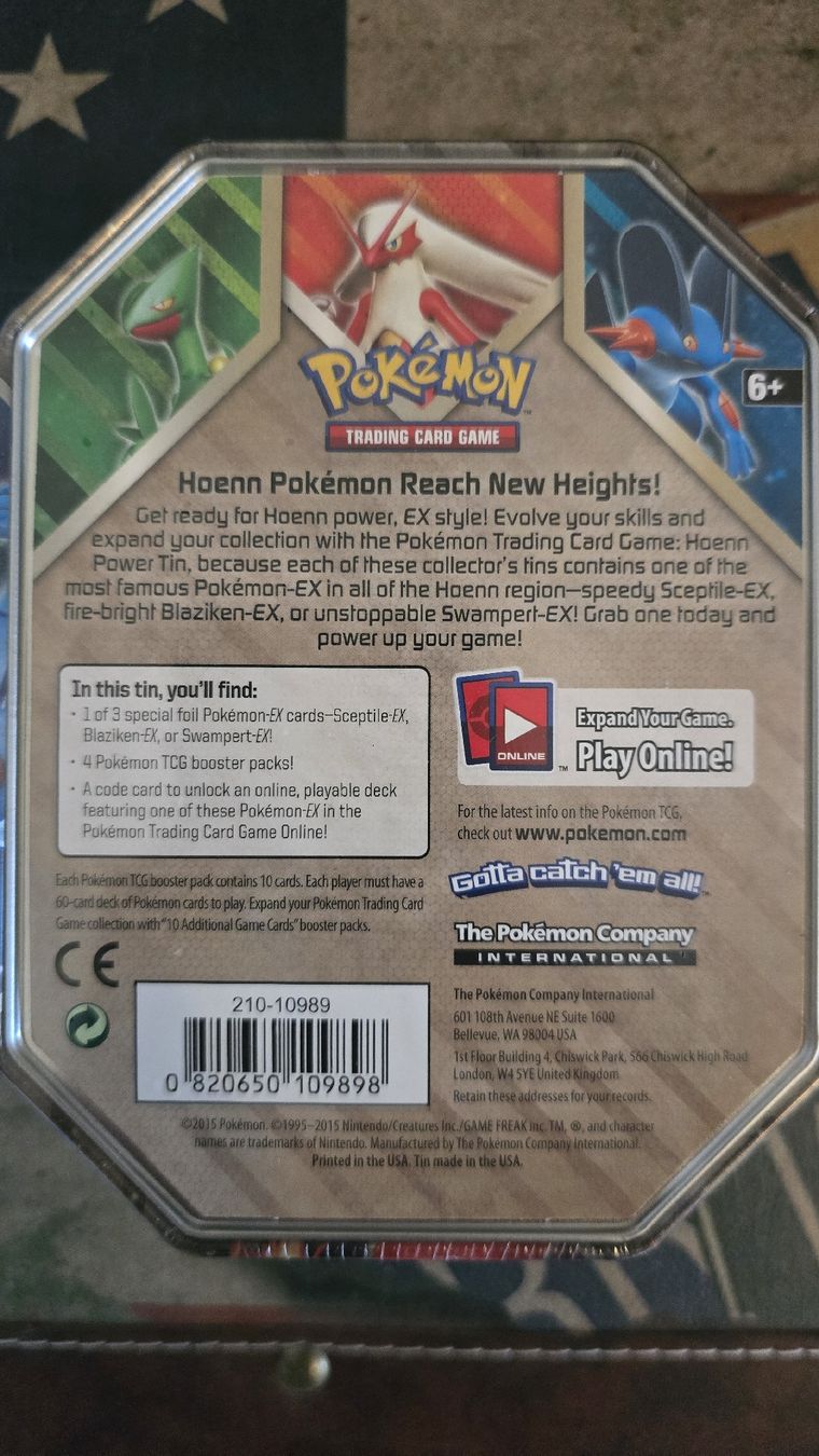 Pokémon Carte collezionabili: Pokémon Sammelkarten Tin Swampert – Nuovo e nell'imballaggio originale da Winterthur venduto da GreenSkyline 1