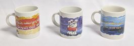 3er Set Vintage Diddl Tasse
