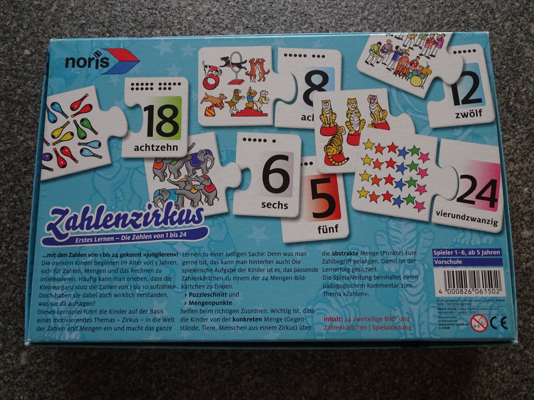 Spiele: Noris Zahlenzirkus ab 5 Jahren – Gebraucht aus Langenbruck von nemokalo 1