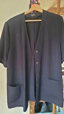 Sommerblazer kurzarm, dunkelblau von Alissa, Grösse 42