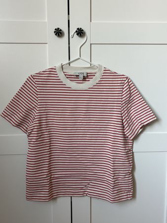 COS Tshirt rot weiss gestreift in M