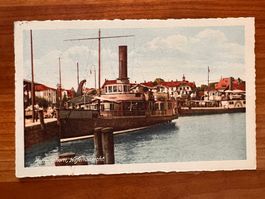 Postkarte Romanshorn Hafenansicht Litho1921  (P615)