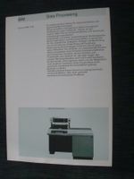 IBM Data Processing - System IBM 1130 - Prospektblatt