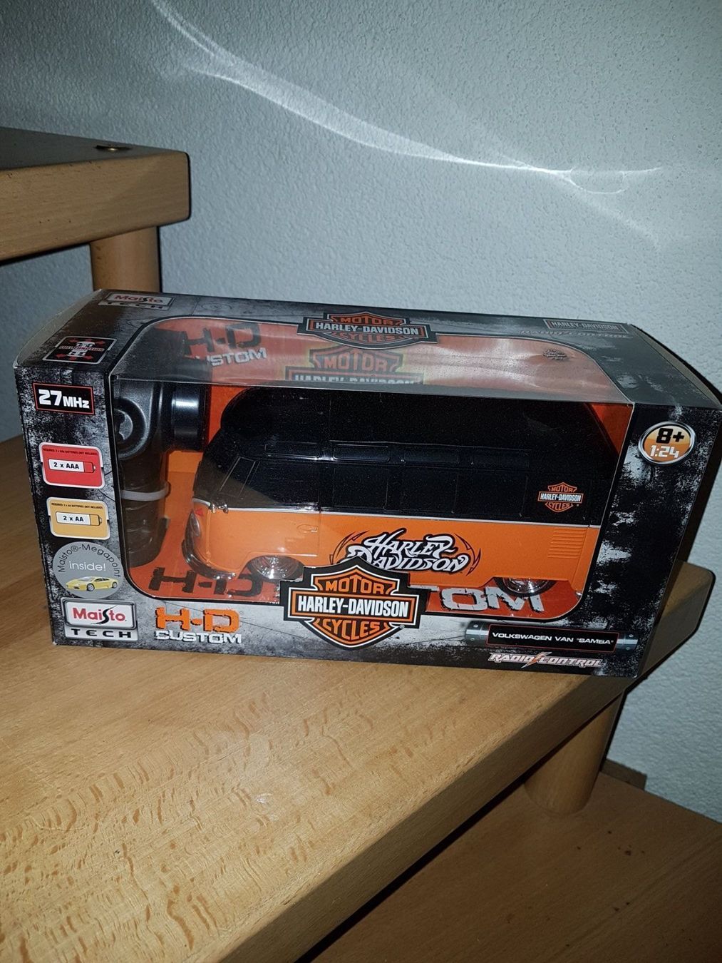 Maisto Modellismo RC: Rc VW Bus T1 Harley Davidson 1:24 – Nuovo e nell'imballaggio originale da Uster venduto da Gery8