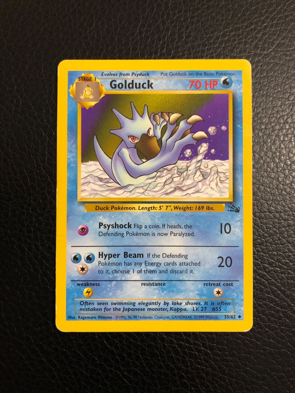 Pokémon Carte collezionabili: Fossil Golduck 35/62 Ab 1 – Usato da Paradiso venduto da Pkmn10