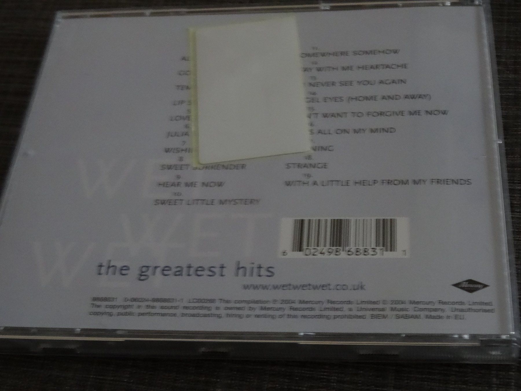 CD: Wet Wet Wet - The Greatest Hits CD – Usato da Olten venduto da Disc-Ausverkauf 1