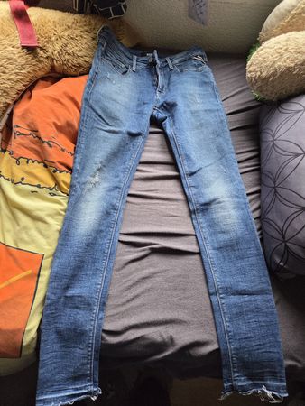 Jean Replay Délavé Taille 27, Coupe Slim Fit