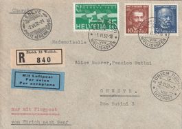 Flugpost Zürich - Genf 1932