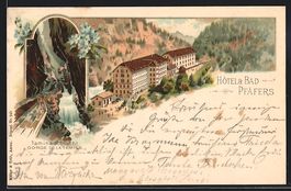 Litho Pfäfers, Taminaschlucht, Ortsansi
