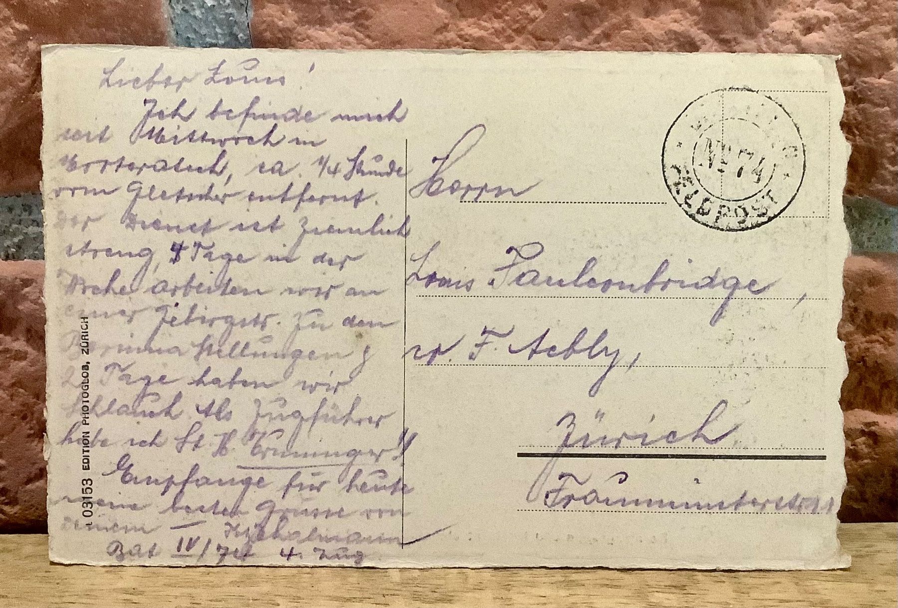 Ansichtskarten: BERNINAGRUPPE & MORTERATSCHGLETSCHER - Feldpost – Gebraucht aus Root von ENGLAND-TREASURES 2