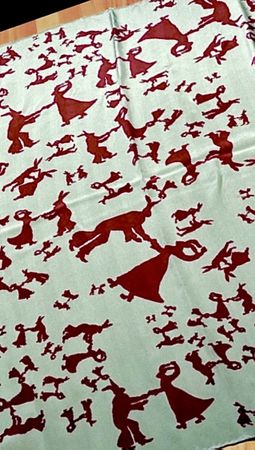 Ensoie Zürich Seiden Foulard  rabbit all over