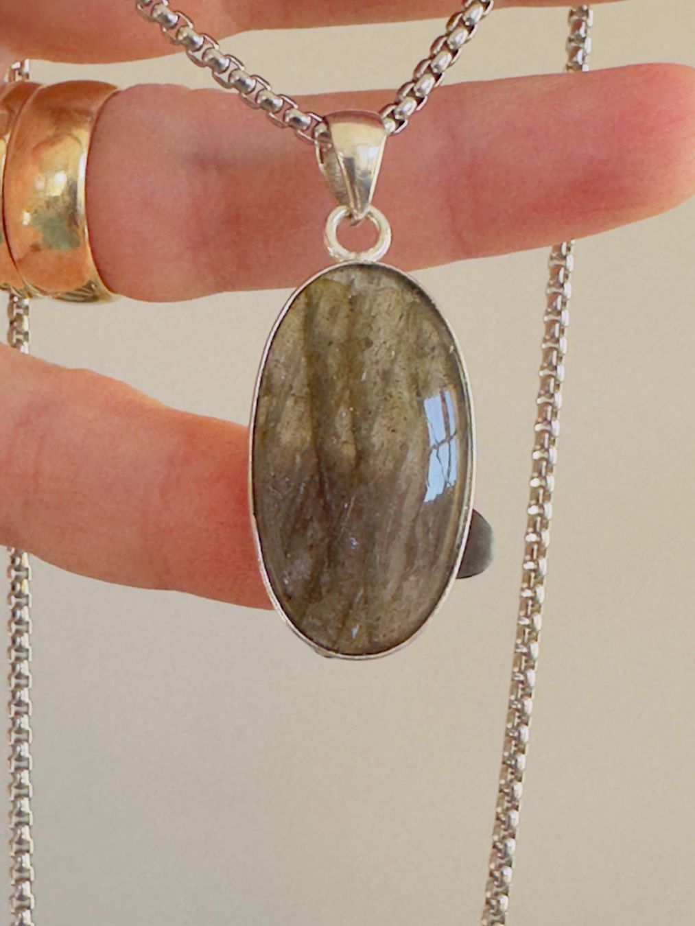 Catenine: Labradorite necklace – Nuovo e nell'imballaggio originale da Genève venduto da AGBERG 6