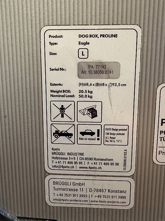 Gabbie, trasporto & Sicurezza: Proline Hundebox L – Usato da St. Gallen venduto da lei_529d 1