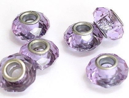 Perle (finte): Glasschliffperle 14mm flieder – Nuovo (secondo la descrizione) da Schlatt TG venduto da kreativ-atelier