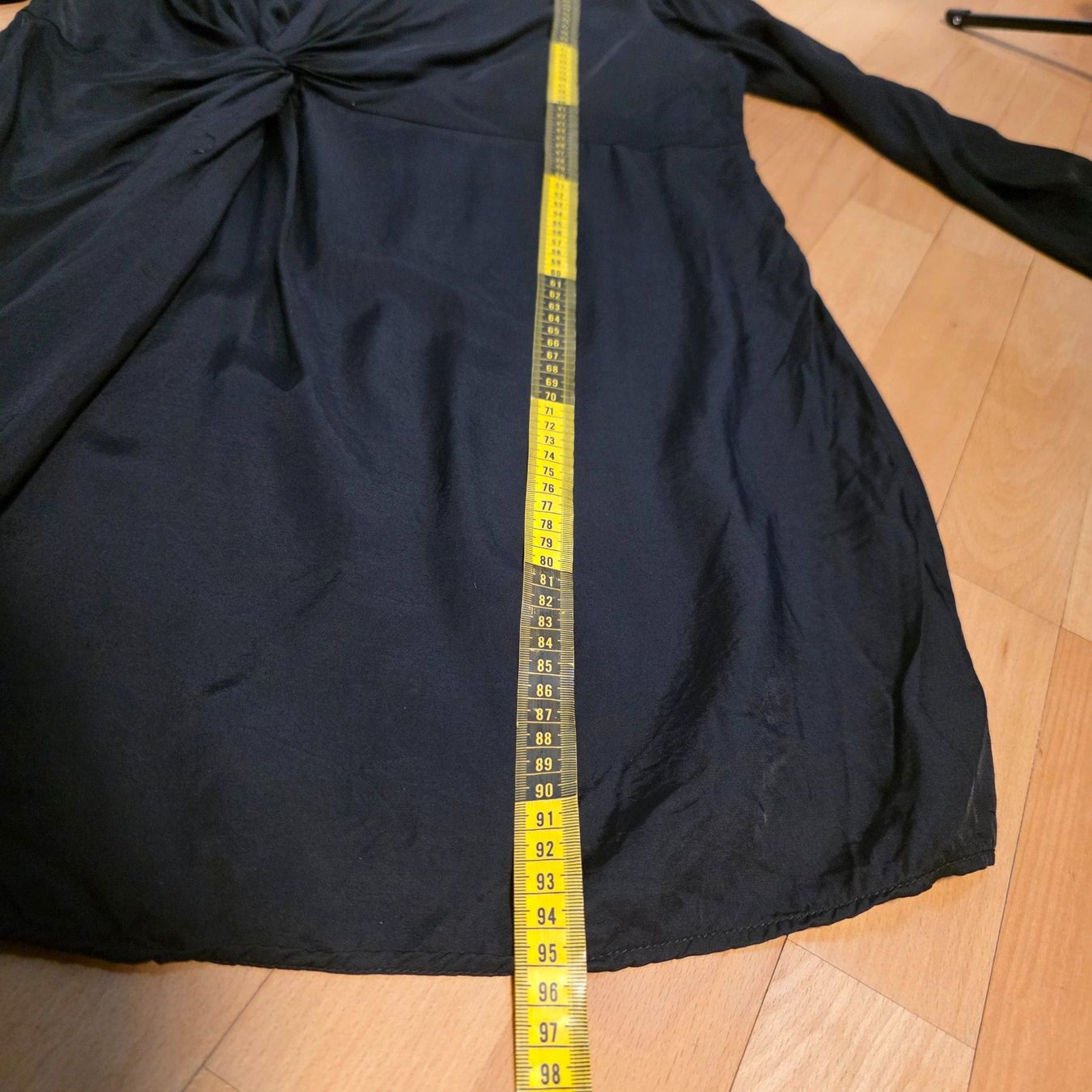 Vestiti: Elegantes schwarzes Kleid Drapierung Gr. L – Usato da Wald ZH venduto da CapLux 3