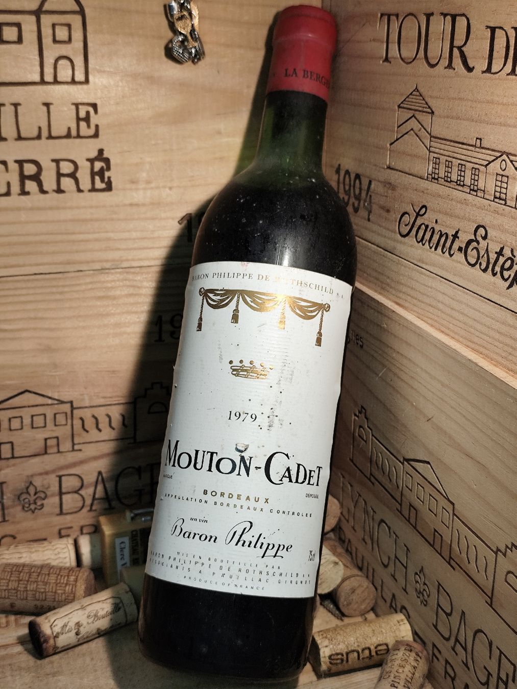 Mouton Rothschild Wein: 1979 Bordeaux Mouton Cadet Baron Philippe – Neu (gemäss Beschreibung) aus Büsserach von Vintage-vins 1