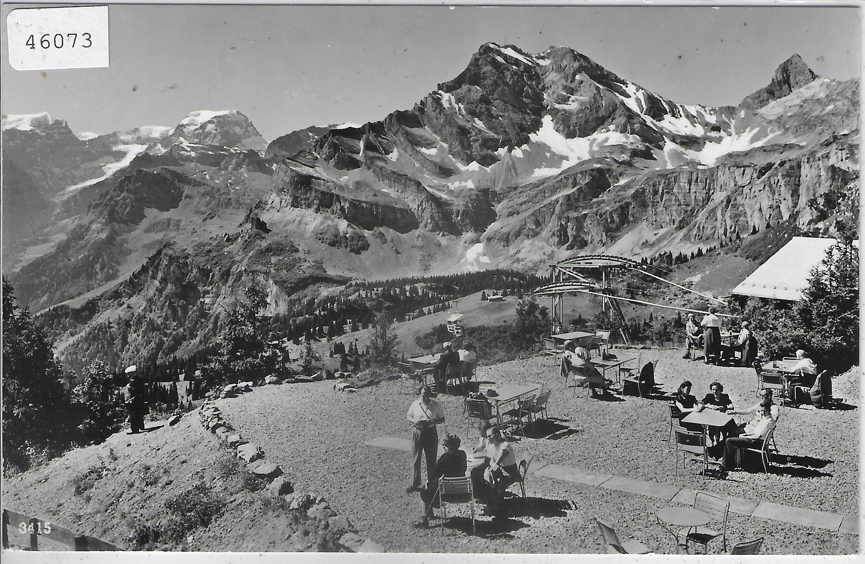 Cartoline postali: Braunwald - Ausblick vom Berghaus Gumen – Usato da Ettingen venduto da Kartenplanet