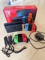 Nintendo Switch Set  Konsole, 4 Joy-Cons & 6 Spiele
