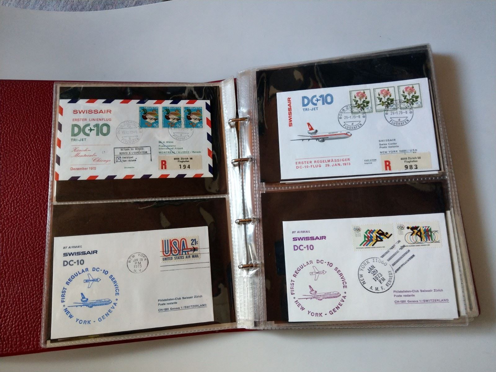 Tutti i francobolli: Sammlung 64 Erstflüge von 1972-1974 – Usato da Ettingen venduto da Kartenplanet 3