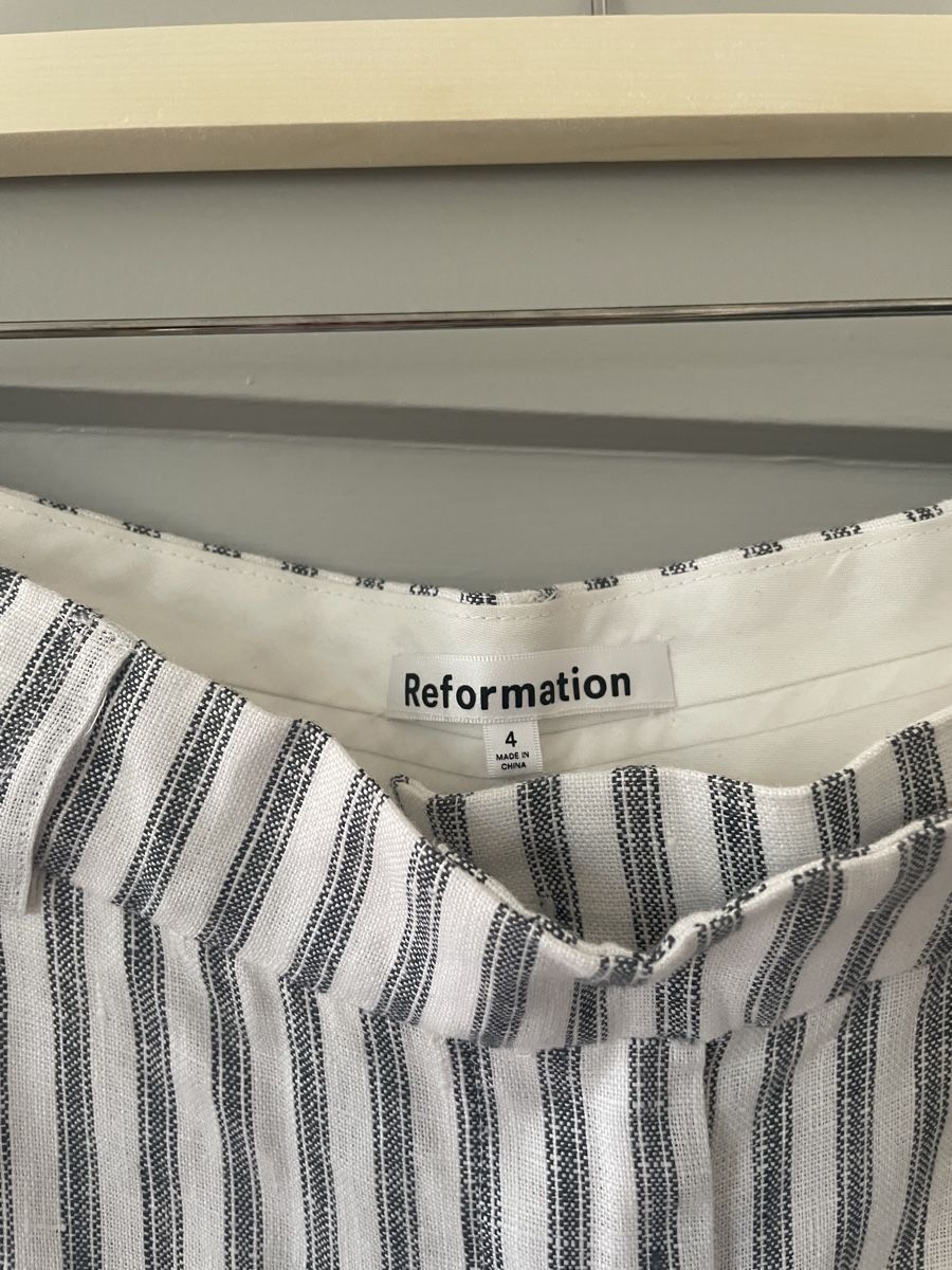 Hosen: Reformation Leinen Hosen gestreift – Neu (gemäss Beschreibung) aus Zürich von M500ZH 1