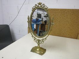 Antik Spiegel Miroir Psyché Laiton Oval Mirror Commode