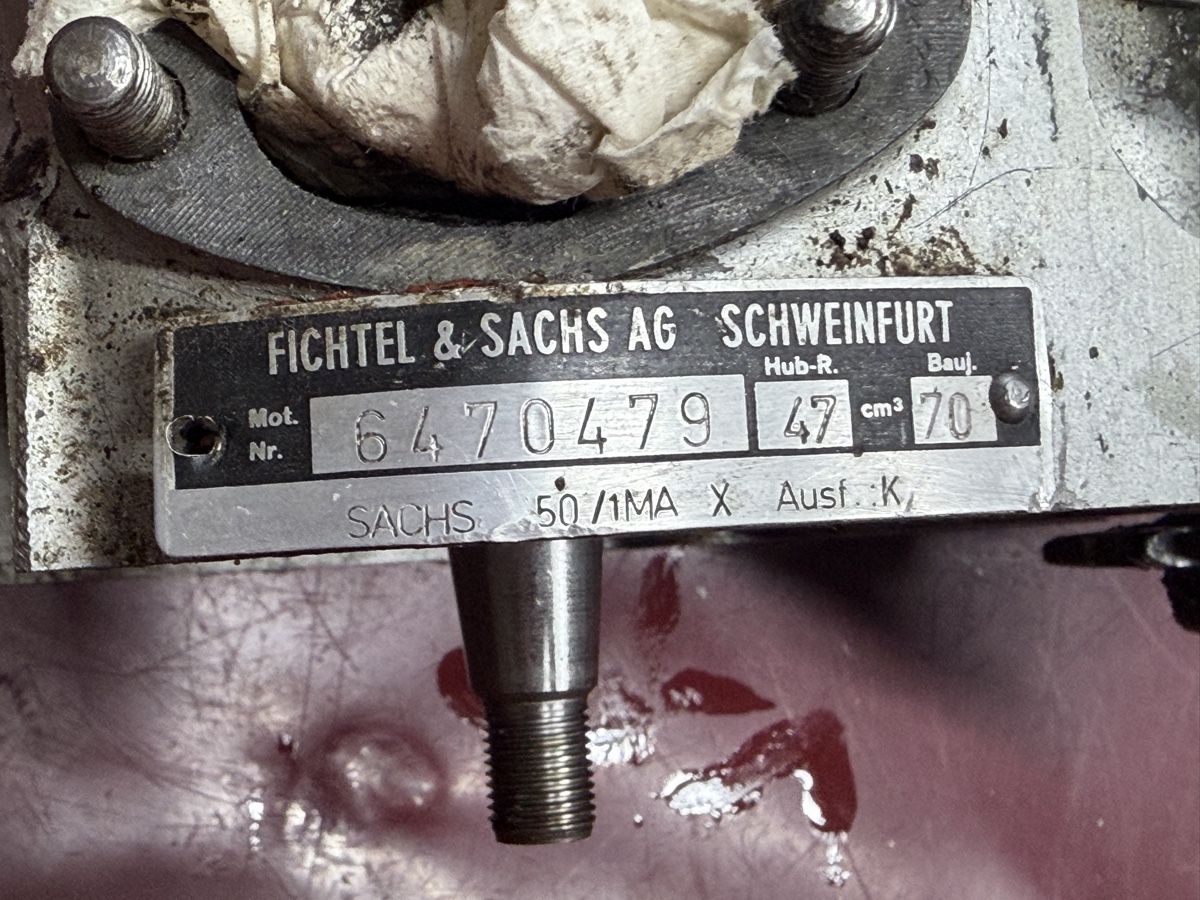 Sachs Motori: Mofa Sachs 502 Saxonette Motor – Difettoso da Latterbach venduto da Bbutz98 2