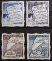 Chile Kat. 533-536 ** 1958 Kat. 12 Euro selten