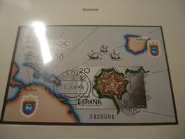 Spanien, Block 1988 Ausstellung, ** + ET-o, mit Beschri