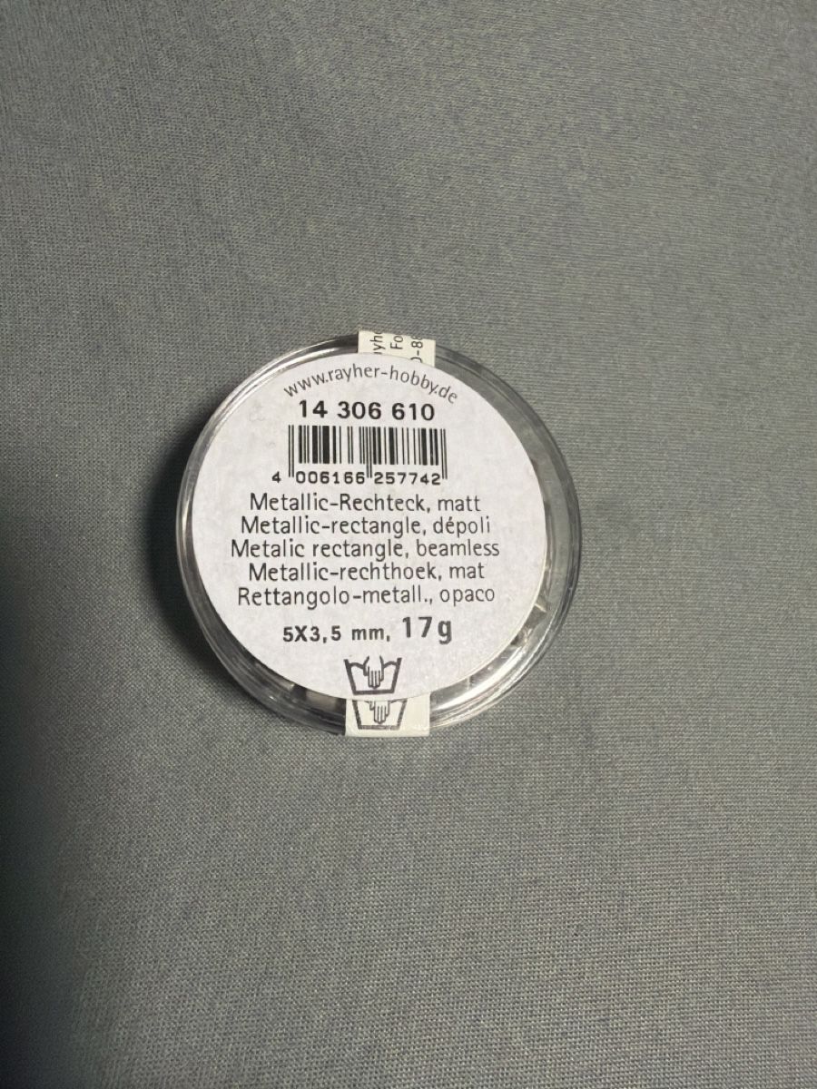 Perle (finte): Perlen Metallic-Rechteck, matt – Nuovo e nell'imballaggio originale da Embrach venduto da Yeasy 1