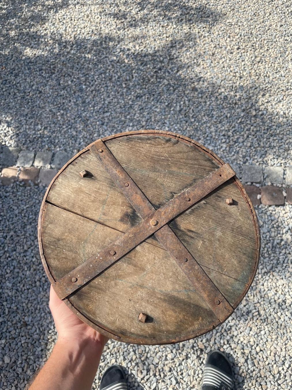 Tutti gli attrezzi: Boisseau mesure grain ancienne bois – Usato da Lajoux JU venduto da Briard0 3