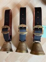 3 Glocken mit Lederriemen (Schaf)