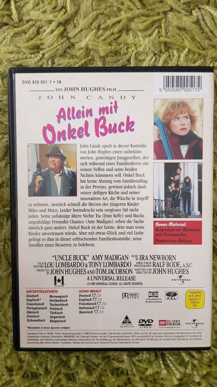 Tutti i DVDs: Allein mit Onkel Buck – Usato da Dornach venduto da Letizia1987 1