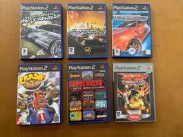 6 Games für Playstation 2