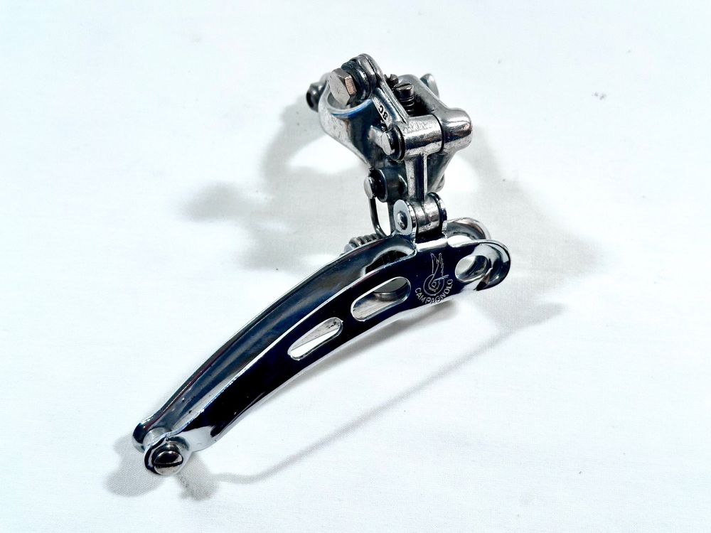 DÉRAILLEUR AVANT CAMPAGNOLO 'NUOVO RECORD' DES ANNÉES 70 - POUR VÉLO DE COURSE VINTAGE - OCCASION BON ÉTAT