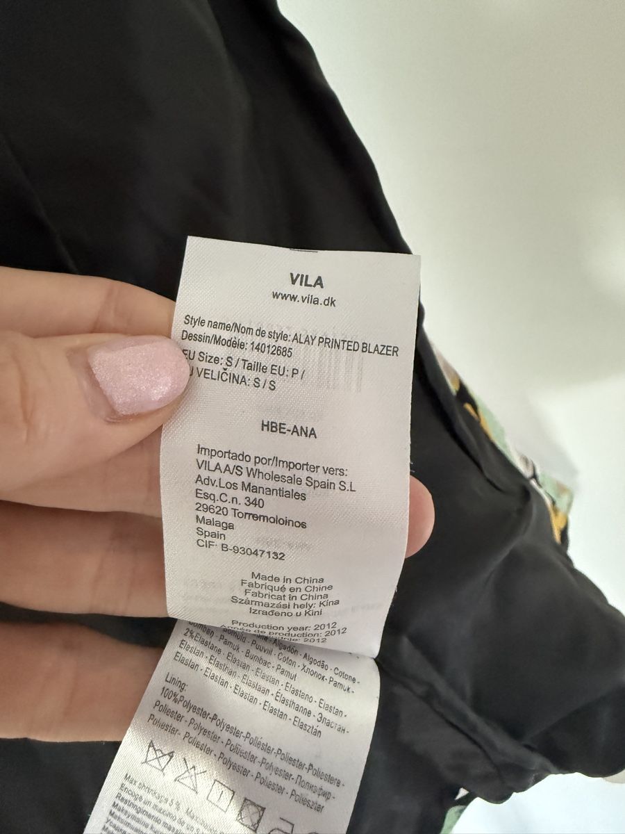 Vila Jacken: Vila Blazer mit Blumenmuster, Grösse S - Top Zustand! – Neu (gemäss Beschreibung) aus Zürich von JOD213 5