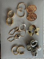 Chunky Statement Earrings Bundle - Gold and Silver Tones