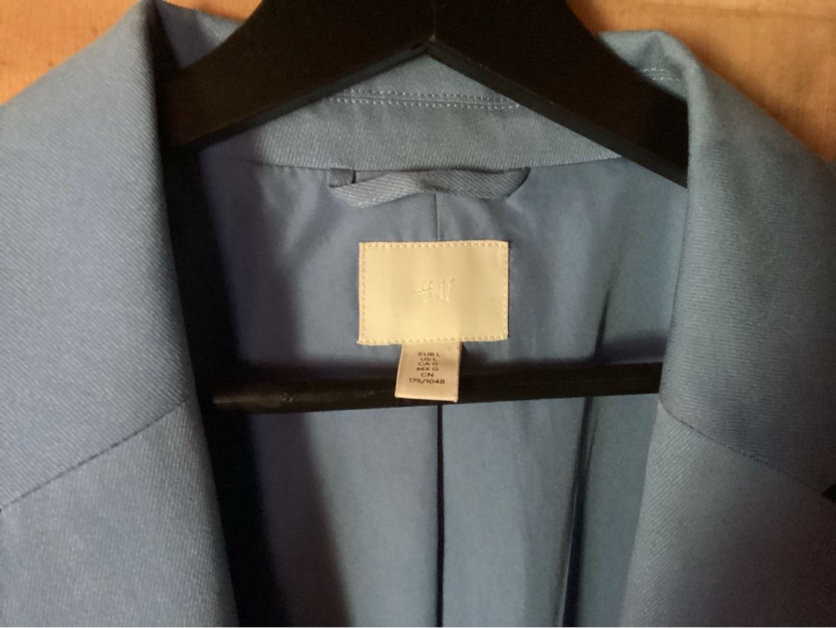 H&M Giacche: Oversized Baby Blue Damen Blazer Grösse l – Usato da Davos Platz venduto da VampireJazz80 2