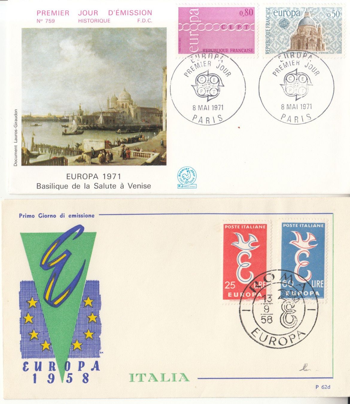 Alle Briefmarken: Europa FDC 14 divers 1958/71 – Gebraucht aus Bürglen TG von StampGraf 4