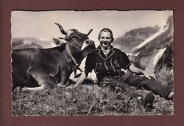 Sennerbub von SELDEN im Gasterntal - Kuh - 1943