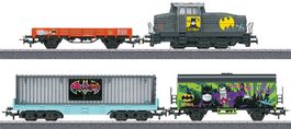 H0 Märklin Güter-Zug mit Figuren, AC Digital unbespielt neu
