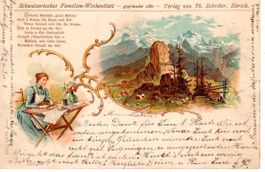 Reklamekarte Zürich  1898