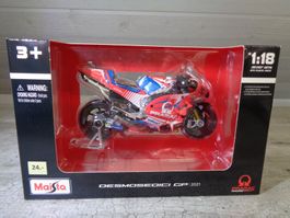 Maisto 1:18 Moto GP 2021 Ducati Desmosedici Johann Zarco