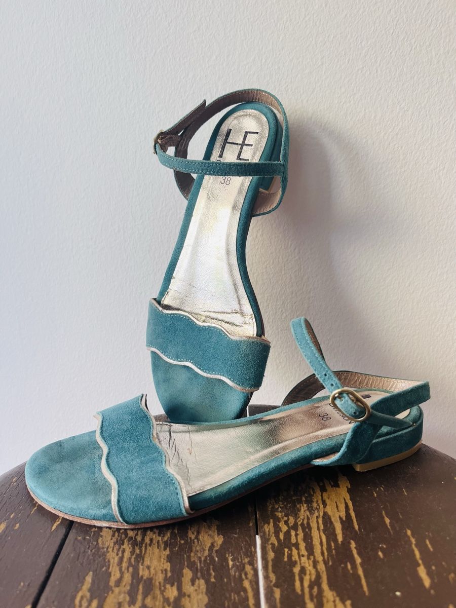 Damenschuhe: Sandales Hardrige, Daim - 38 – Gebraucht aus Bern von Mathilde_Nhs