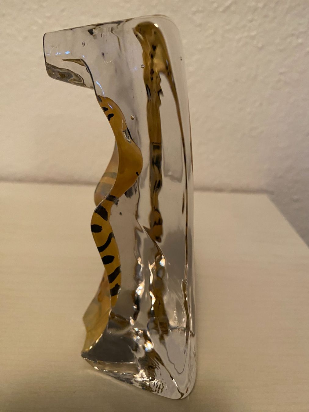 Statuette: Katzenfigur hinter Glas – Usato da Schlieren venduto da Trudyschoe 1
