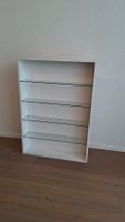 Weisses Wandregal / Etagère mit Glastablaren, Top Zustand!