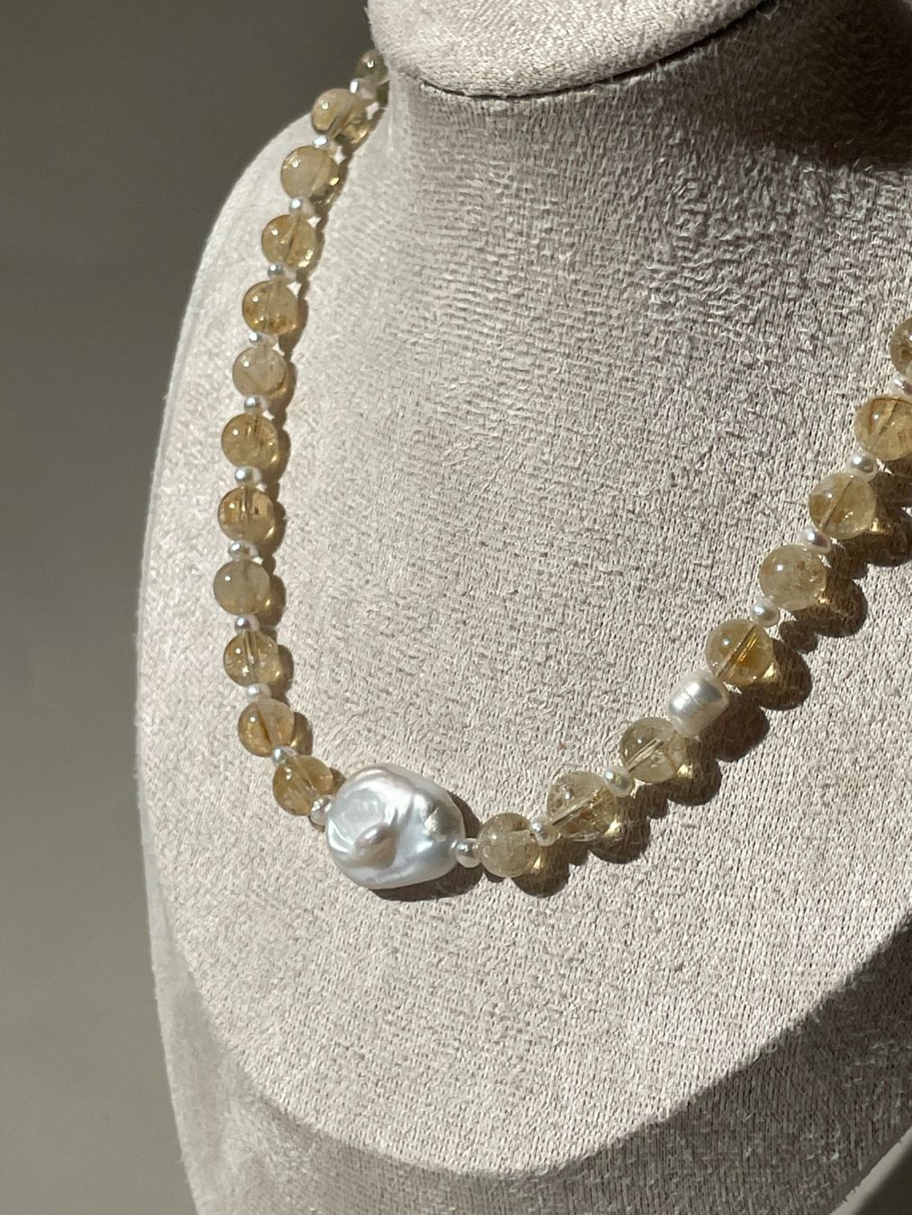 Catenine: Echte Citrin Barockperle Kette Handarbeit&Geschenkidee – Nuovo e nell'imballaggio originale da Schiers venduto da sisikristall 3