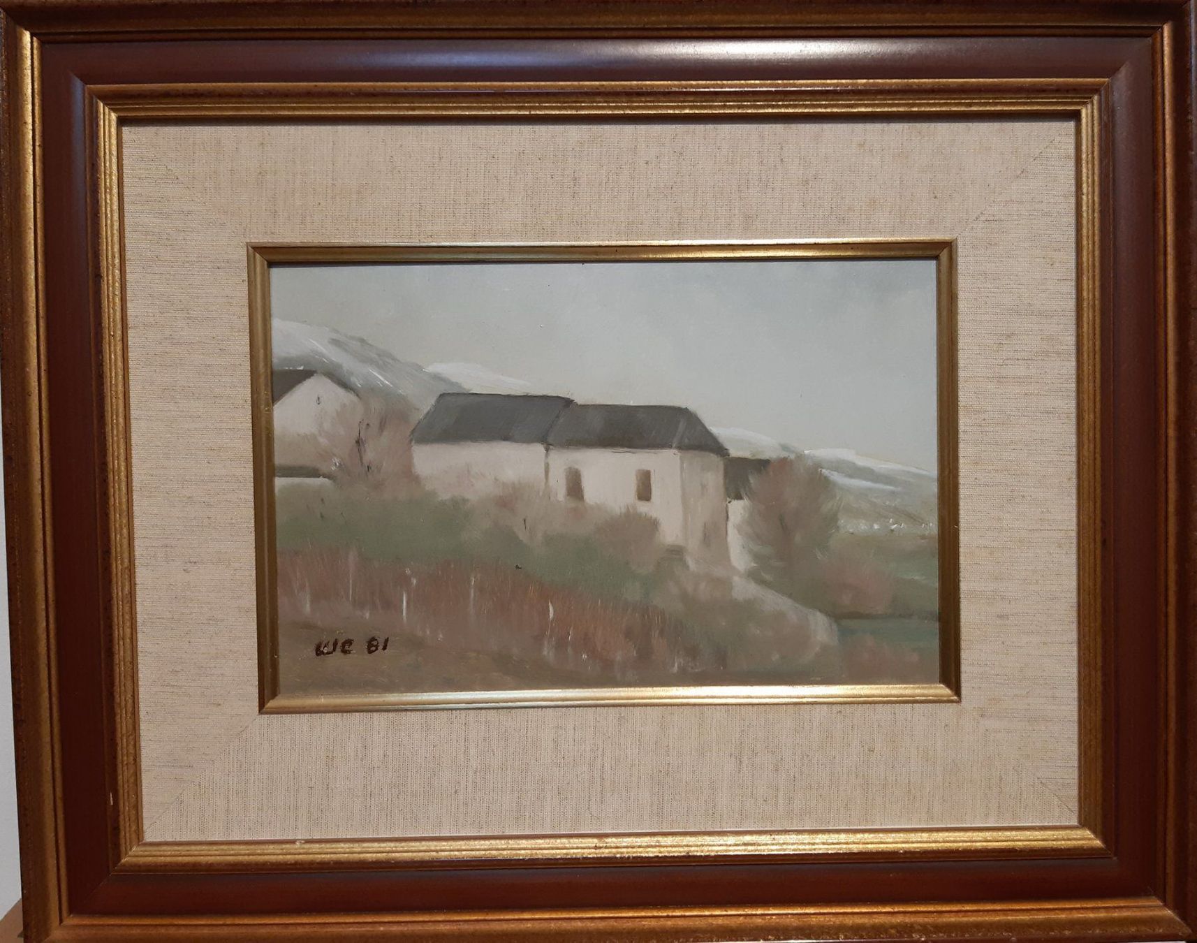 Dipinti: Willy Eigenheer (1910-2002 paysage hiver – Usato da Lausanne venduto da leneko
